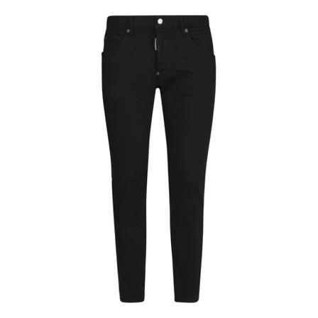 Dsquared2, Skinny Jeans Zwart, Heren, Maat:M