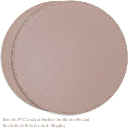 Hiirimatot, erittäin ohut vedenpitävä PU-nahkainen hiirimatto, kaikki hiirimatot, toimisto/koti (8,66 tuumaa pinkki)