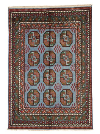 Médaillon Afghan Fine Tapis 162X235 Laine