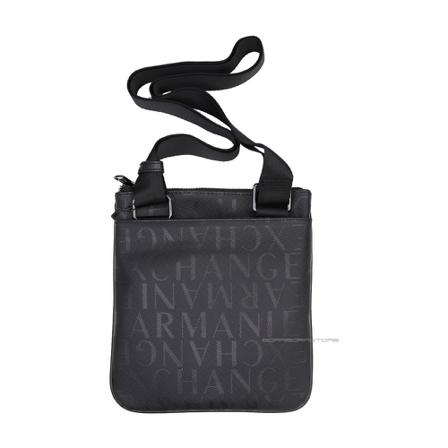 Armani Exchange - Axelväskor - Svart - Herr - Storlek: One Size, Herr, Storlek: ONE SIZE