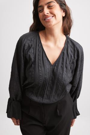 NA-KD Body drapé structuré - - Noir - EU 36