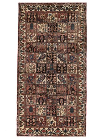 Hand Knotted Bakhtiari Rug 160X310 Wool Brown/Black