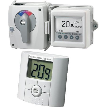 Termoventiler Termomatic EC Home WL Villaregulering med trådløs romsensor, Varme