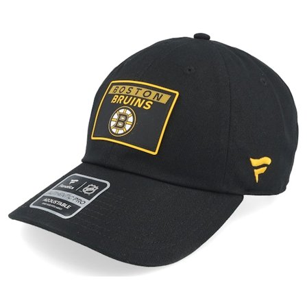 Fanatics - Negro unconstructed Gorra - Boston Bruins Authentic Pro Rink Prime Black Dad Cap @ Hatstore
