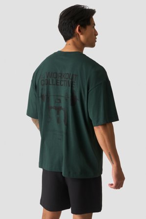 ICANIWILL - Everyday Oversized Cotton T-shirt Print Wet Green - Herr - Träningskläder från ICIW