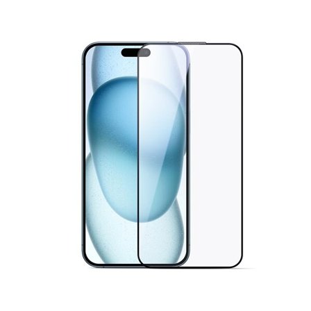 Joyroom JR-MLG0286 2.5D anti-blå lys hærdet glas med sort ramme til iPhone 15 Plus/16 Plus