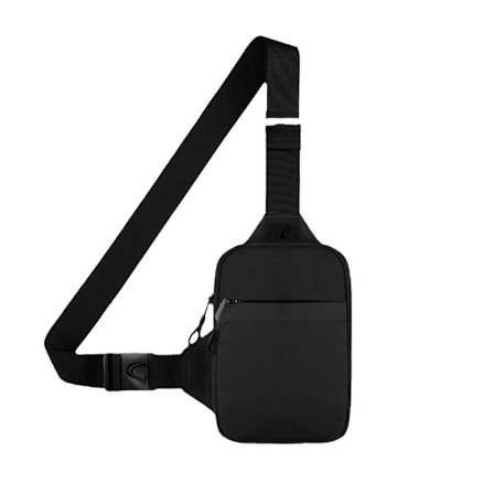 (20x19,5cm) Herre Crossbody Bag, Vanntett Dobbel Lomme Brystveske, Crossbody Fanny Pack for Me