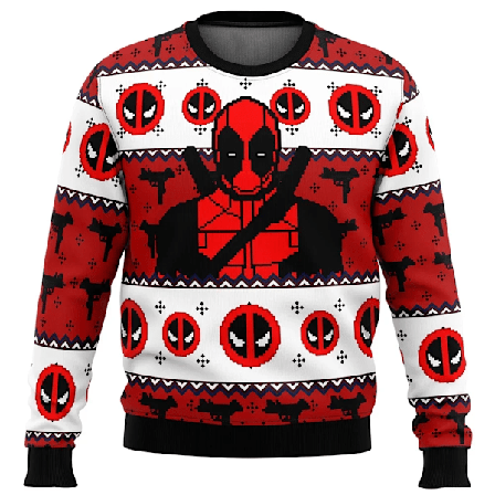 Ny Höst/Vinter Nytt Mode Street Sport Toppar Jul Tröja Deadpool Glad Röd Kille Rea Rundhalsad Tröja Jultomte stil 9 stil 9 M