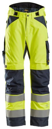 Snickers Workwear 6639 AllroundWork Vinterbyxa varselgul, marin Varselgul, Marin, Kläder