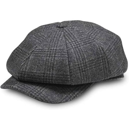 Toppad keps, herrkeps, Gatsby keps, herrballonghatt, tallrikshatt, tidningspojkehatt, bagarpojkehatt, 8-panelad keps, Shelby toppad keps för män, 