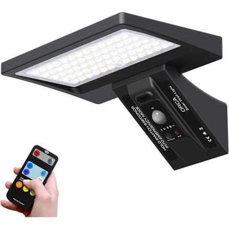 Aurinkokennovalaisin ulkokäyttöön, aurinkovoimalla toimiva ulkovalaisin liiketunnistimella, ZQKLA