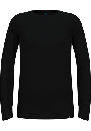 Odlo Top Crew Neck L/S Active Warm Black 140, Tøj & Bolig, Vintertøj, Skiundertøj
