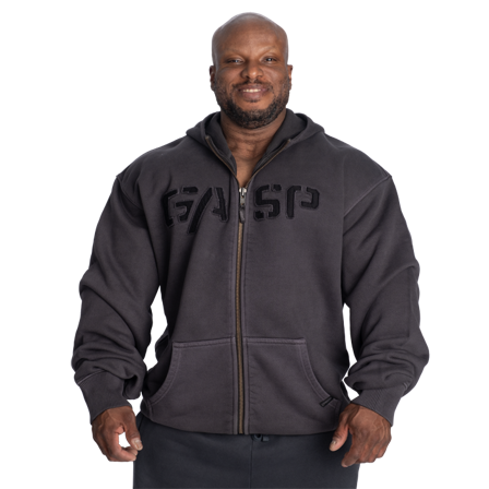 Hoodies GASP Heavy Hættetrøje Sort Vasket - Bodyman.dk