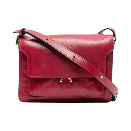 Marni, Cross Body Bags Rood, Dames, Maat:ONE Size,leer