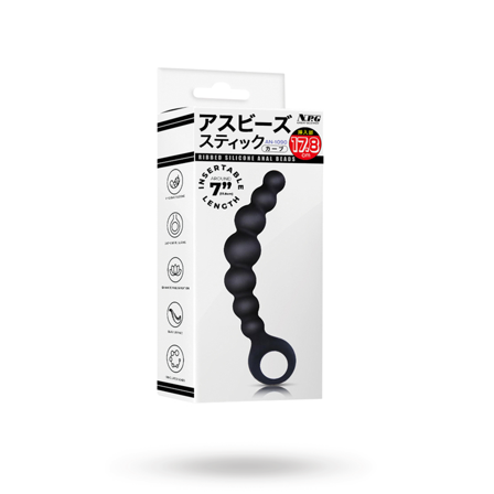 ARSE BEADS #2 BLACK SILICONE - Vuxen.se - Analkulor