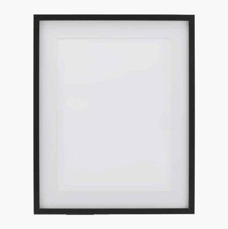 Biltema - Fotoramme Svart, 40 x 50 cm, Klassisk Design med Klart Glass og MDF Bakside, For Bilder eller Malerier