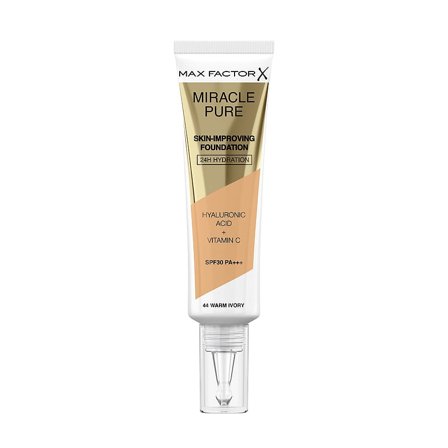 Max Factor Miracle Pure Skin-Improving Foundation 44 Warm Ivory, Makeup, Ansigt, Foundation