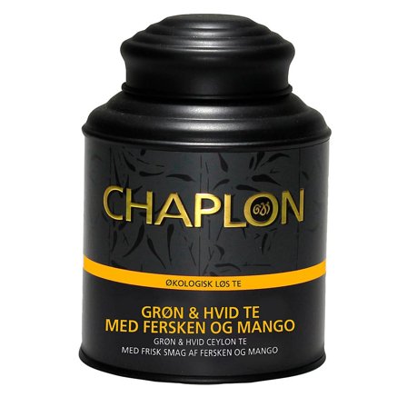 Chaplon Tea Fersken & Mango Økologisk Grøn & Hvid Te 160 g, Helse & Madvarer, Te, Frugtte
