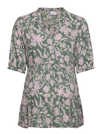 Mlthea Lia 2/4 Woven Top 2F. A. Patterned Mamalicious