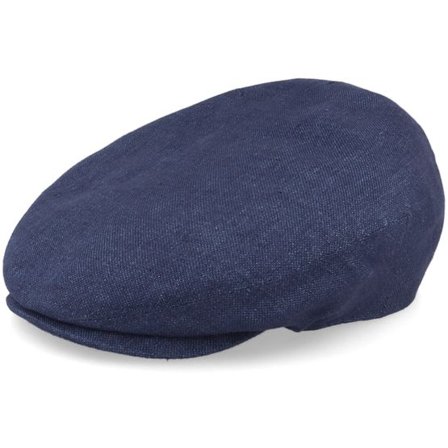Stetson - Blå flatcap Keps - Driver Cap Linen Navy Flat Cap @ Hatstore