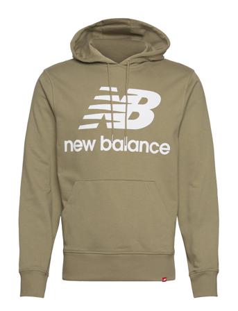 Nb Essentials Stacked Logo Po Hoodie Hoodie Grön New Balance