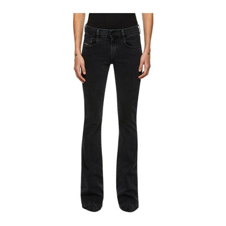 Diesel, Flared Jeans Zwart, Dames, Maat:W30 L32