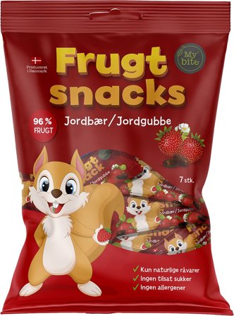 MyBite Frugt Snacks Jordbær 100 g, Helse & Madvarer, Tørret Frugt & Nødder, Tørret Frugt