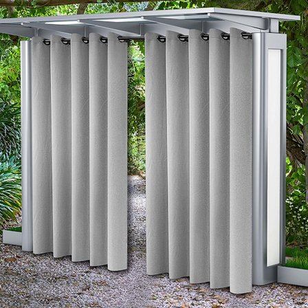 Kolminkertaisen kudontatekniikan ulkoverhot, paneelit pellavaa vedenpitävät pimennysverhot terassille, puutarhaan, pergolalle, rannoille, patioille, 