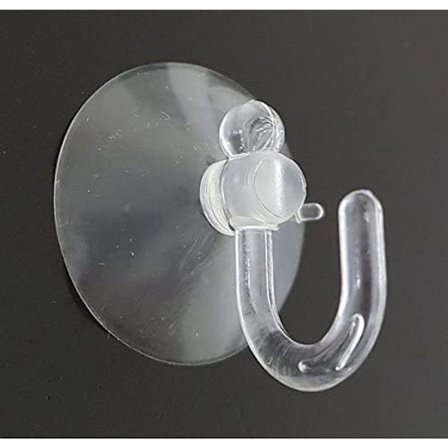 Krog sugekop med kroge 40 stk. - holder til lyskæder, lysnet etc. - Lic KLB