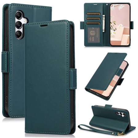 Samsung Galaxy A56 5G - Wallet Case/Cover Mørkegrøn