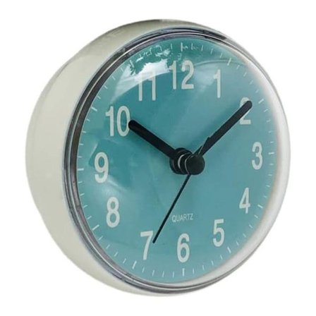 Vekkerklokke Vekkerklokker Nattbord Mini Sugekopp Veggklokke Baderom Anti-dugg Vanntett Vekkerklokke Kjøkken Toalettklokke Liten Quartzklokke 