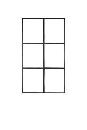 Venture Home Leif Industrivägg Inredningsdetaljer Svart 150x210