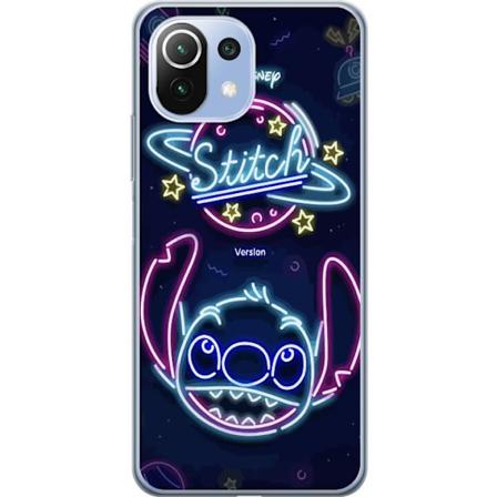 Xiaomi Mi 11 Lite Genomskinligt Skal Stitch Neon