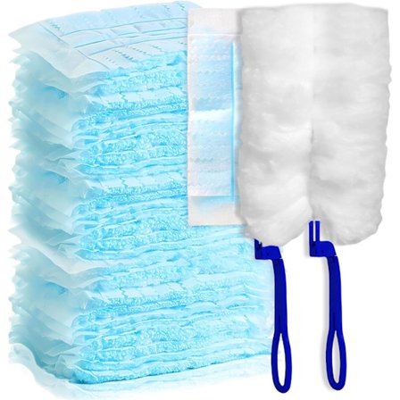 50 stk. støvkoste, støvklude, refill-pakke til Swiffer, mikrofiber støvkost med 2 håndtag til støv snavs bil