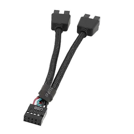 Usb 2.0 Intern Moderkort Header Kabel Usb 2.0 9pin Hona Till Hane Kabel