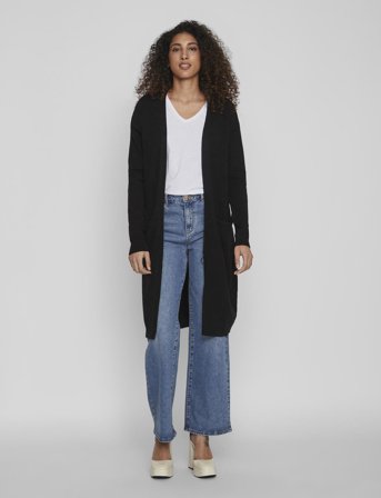 Vila Viril Long L/S Knit Cardigan - Noos - Black - S