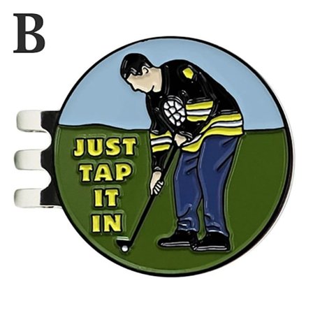 Golfbollmarkör Golfhattklämma B B