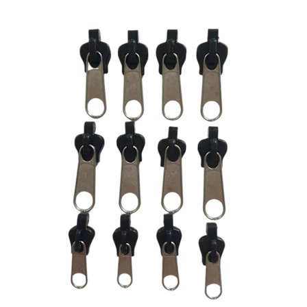 Blixtlås löpare för dragkedja 12-pack