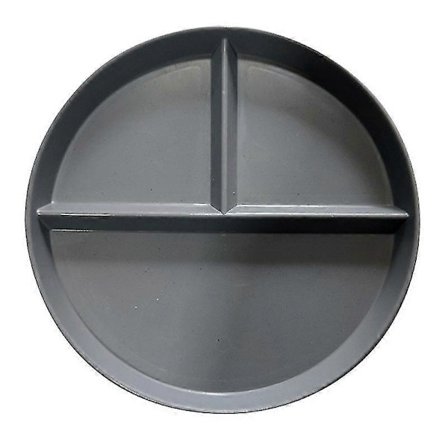 RY-0135 23cm Delad Tallrik Portionskontroll 3 Fack Diet Tallrik Vetestrå (BPA-fri, Ingen -Sy