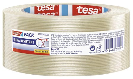 Tesa tesapack Ultra Resistant Monofilament 50m 50mm -Packband-