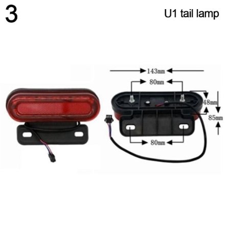 El-sykkel baklys Elektrisk sykkellys 3 3