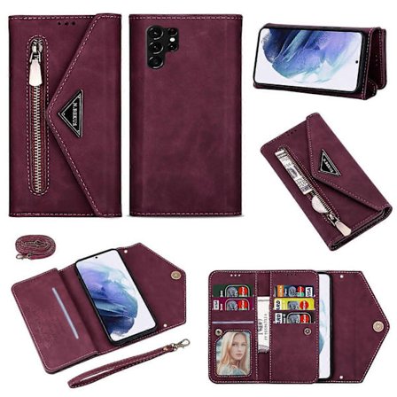 N.BEKUS For Samsung Galaxy S25 Ultra Deksel Hud-Berøringsvennlig Lommebok Telefondeksel i Lær med Stropper - Svart [DB]