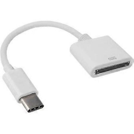 Data Synk Kabel til Apple 30pin Hun til USB-C Konverter