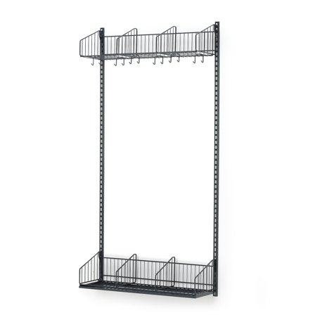 Wandgarderobenschrank TRÅD, Grundelement, 900x2000 mm, dunkelgrau