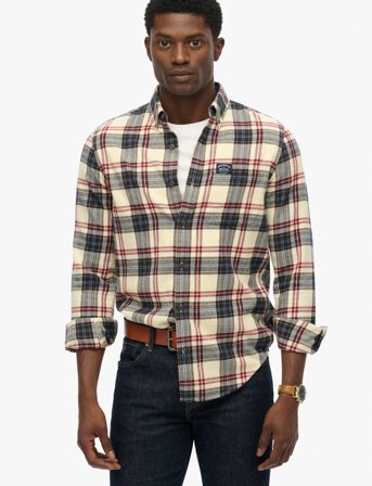Superdry L/S Cotton Lumberjack Shirt - Multi/patterned - L