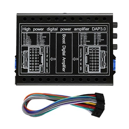 Bilförstärkare DC 12V Hi-Fi Booster Audio Stereo Digitala Ljudprocessorer 4x60W för Android Förlustfri