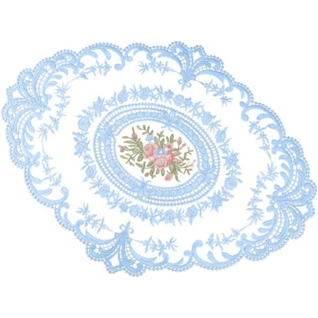 bordstablett Dollies för bordsskiva Mjölk Silke vas Kudde Matbord Diskmaskin Broderade Gardiner Blommor Bordsduk spets Bordsduk Runt Kaffe