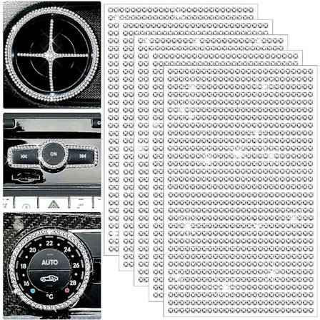 10 Pakker med 8500 Bling Bilstickere DIY Bil Dekorationer