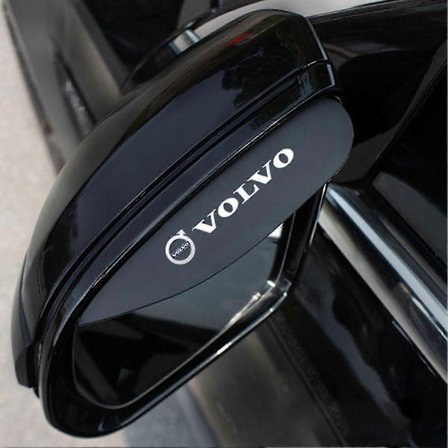 Bil Spejl Regnslag Vandtæt Anti-Regn Beskyttelse Universal Pasform Forbedret Synlighed - Perfekt Volvo