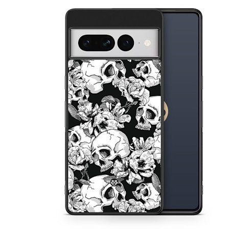 Bjornberry Skal Google Pixel 7 Pro - Dödskallar & Rosor